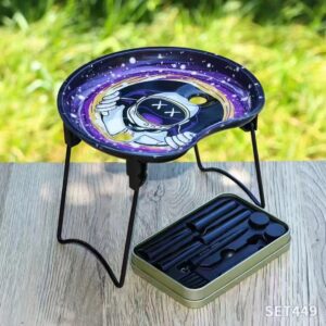 Cigarette Rolling Tray Pre Rolled Machine-Cone Loader for King Size&1 1/4 Size Pre Rolled Cone,Foldable Stand Cone Filler with Accessories