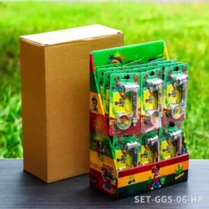 honeypuff brand metal pipe paper, blister card packaging
