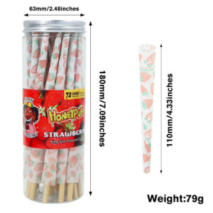 HONEYPUFF Toilet Paper Fruit Flavor Trumpet 72 Pieces Canned Flavor Paper Cone